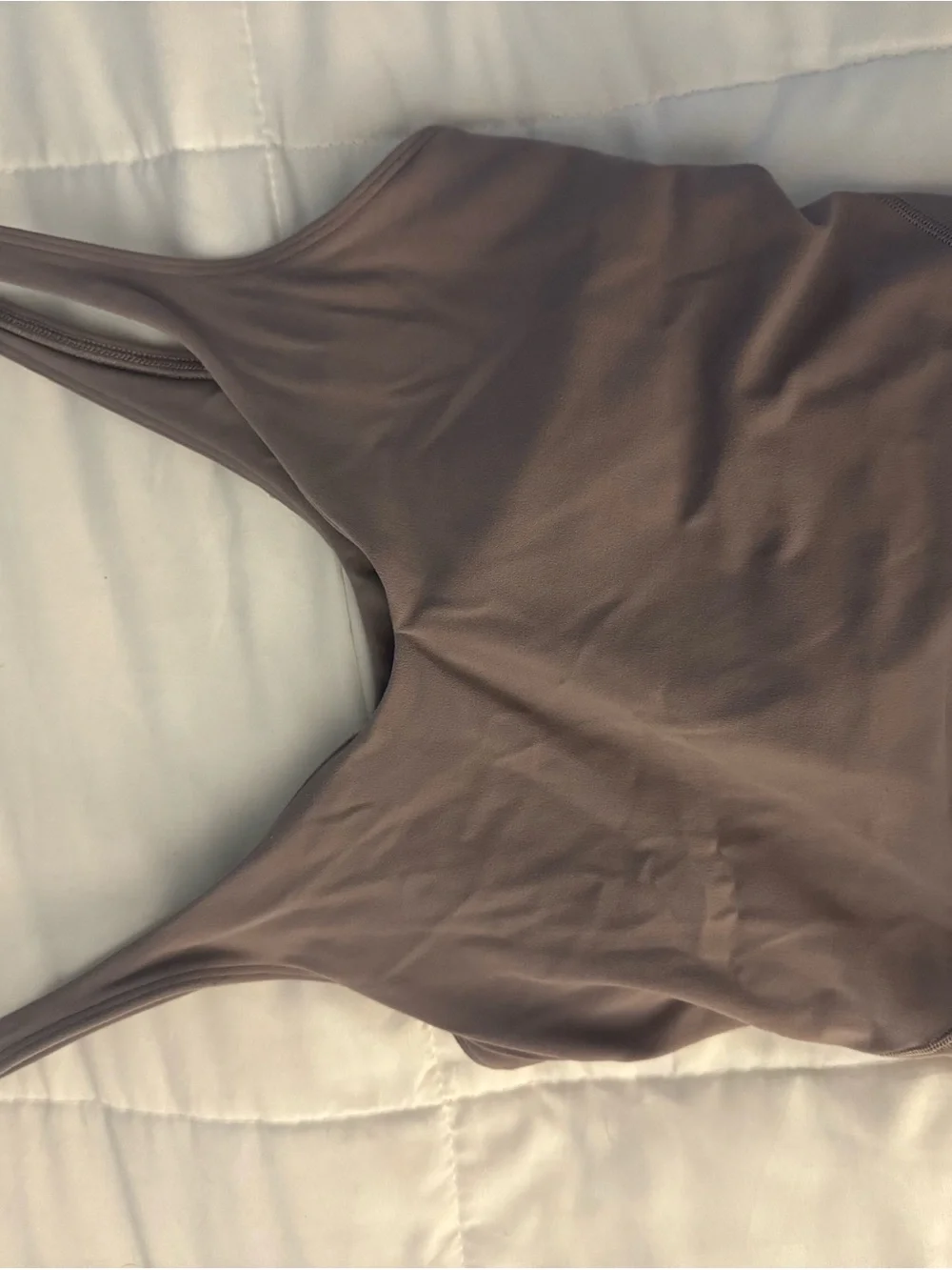 lululemon athletica mauve brown tank top